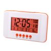 DUYHBAWRS Mute Bedside Alarm Clock Student Electronic Backlit Indoor Thermometer Group Manager Learning Exam(E)