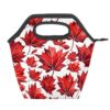 DXTKWL Reusable Lunch Bag Insulated Lunch Box Red Fall Maple Leaf