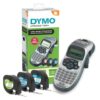 DYMO Label Maker Machine with 3 Tapes - 100H LetraTag Handheld, Includes 3 LT Label Tapes, Perfect for Home & Office Organization