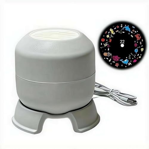 Dynamic Rotating LED Projector Light 360° Rotating Ocean Night Light Projector Multi-Angle Projection Base for Bedroom, Relaxation, Home Theater, for Children Adults (USB Plug in Ocean)