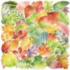 DYWHG 50Pcs Natural Leaves Stickers for Scrapbooking Journaling Junk Journal Supplies - Waterproof Transparent PET Holographic Foil Aesthetic Decals for Resin Crafts Decorative Art Crafts (Leaf)
