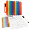 e3 Multiplication Table Game Pop Fidget Learning Toy Educational Math Game Board with Marker Rainbow Colors Educational Multiplication pop 12x12 Board Math Addition Stress Toy