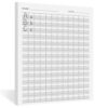 Eaasty 100 Sheets Write Beginner Paper Level 1 Paper Handwriting Practice Paper for Kids Practice Writing Paper with Lines and Gray Highlighted for Proper Letter Positioning,8.5" x 11"