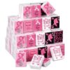 Eaasty 120 Pcs Breast Cancer Awareness Tissues Bulk Travel Sized Mini Pink Ribbon Pocket Tissues 3 Ply Cancer Survivor Gift Accessories Party Supplies for Women (6 Style)