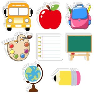 Eaasty 24 Pcs 720 Sheets Back to School Sticky Notes 8 Shaped Pencil Apple Memo Pads for Teacher Student Teens School Classroom Supplies Cute Office Desk Party Favors