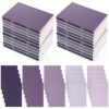 Eaasty 50 Pcs Mini Notebooks Bulk Small Pocket Notepads 3.35" x 5" Journals Lined Paper Gradual Cover Blank Paper for Student Teacher Coworker Nurse Employee School Office Back to School (Purple)