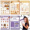 Eaasty Kids Pretend Play Notepads 4 x 6 Inch Pads for Kids 40 Pages Pretend Notebooks Imaginative Role for Toddlers(6 Pack,Fall and Halloween)