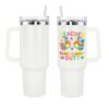 EAL TEACHER OFF DUTY 40 Oz Travel Water Bottles Personalized With Lid Gifts Grandma