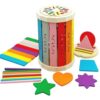EANCYE Wooden Sorting Toys Montessori Color & Shape Sorter Preschool Learning Activities Fine Motor Skills Sensory Toys for Toddlers 2-5 Birthday Gifts for Boys and Girls (Colorful-Round)