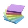 Early Buy Lined Sticky Notes 4x4 in, 6 Candy Colors, 6 Pads, 60 Sheets/Pad