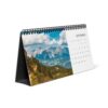 Earth Hug Illustration Desktop Calendar | 2027 Desk Calendar, Monthly Grid