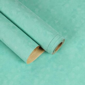 EaseStick Mint Green Felt Drawer Liner Self Adhesive Velvet Wallpaper Peel and Stick Fabric Felt Sheets Flocking Velvet Liner for Jewelry Drawer Cabinet Shelf DIY Crafts Green Contact Paper 15.7"x160"