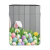Easter Bunny Ears Flowers Book Sleeve with Zipper Front Pocket for Hardcover