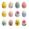 Easter Egg Decoration - 12 Pieces Felt | Large Pastel Felt Eggs for Home Decor, Tree or Garland, Exquisite Festive for Living Room, Front Door