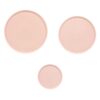 East Table SET-594-02 Mino_Works Series 3-Piece Dinnerware Set, 3 Plate Sizes, Sakura, Made in Japan, Microwave Safe, Dishwasher Safe