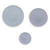 East Table SET-594-03 Mino_Works Series 3-Piece Dinnerware Set, Saxophone Gray, Made in Japan, Microwave Safe, Dishwasher Safe
