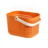 Easy-Carry Portable Shower Caddy with Ventilated Design, PP Plastic Bathroom Storage Basket for Toiletries and Sponges, 11.1 x 8.1 x 7.1 Inches