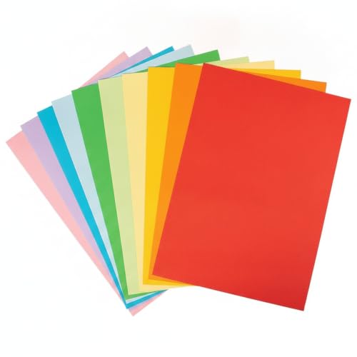 Easy-Feed A4 Colored Copy Paper, 100 Sheets Multipurpose Printer Paper for Office and Crafts