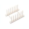 Easy-Store Vertical Dish Rack, Compact PP Plastic Drainer with Drain Slots for Tight Countertops and Cabinets, 9.1 x 4.7 x 3.9 Inches