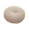 Easy-to-Move Round Floor Cushion, 17.7 Inch EPE Foam Seating Pillow with Cotton Linen Cover for Living Room, 1 Pack