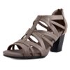 Easy Street Women's Amaze Open Toe Strappy Dress Sandal with Back Zipper