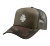 Eat Sleep Program Repeat Programmer Coding Life Trucker Hat with Adjustable Mesh Back, Camo Green