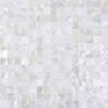 eazart Peel and Stick Tile Backsplash Mother of Pearl Shell Mosaic Stick on Decor for Kitchen Living Room Bathroom (1, Ivory White)