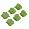 Eboxer Green Heavy Duty Stainless Steel Magnet Clips for Fridge Whiteboard Office Kitchen, 6 Packs Strong Magnetic Clips for Photos Notes Calendars, Surface Protection