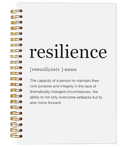 Ecezatik Inspirational Notebook,Inspirational Journal,Inspirational Journal for Women Men Writing,Resilience Spiral Notebook 8.3×5.5 Inch