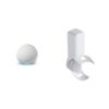 Echo Dot Bundle: Includes Echo Dot, Glacier White and Made for Amazon Outlet Hanger, Glacier White.
