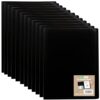 eco-eco A5 100% Recycled 80 Pocket Black Flexible Cover Portfolio Book Folder Display Book, Pack of 12 Folders, eco164x12