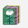 EcoNama Composition Notebooks Pack of 5 Wide Ruled 200 Pages (100 Sheets) 9.75"x7.5" Back to School 2026 Carbon Neutral Recyclable Paper Eco-Friendly School & Office Supplies For Students and Professionals Assorted Color