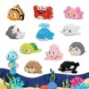 ecpoteny 12 Pack Cute Ocean Sea Animal Mini Building Blocks Sets, 2642 PCS Micro Mini Building Bricks Toy for Adults, Party Favors for Teen Boys Girls 14+