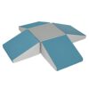 ECR4Kids SoftZone Junior Crawl n’ Coast, Beginner Playset, Turquoise/Grey, 5-Piece