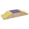 ECR4Kids SoftZone Junior Glide n' Coast, Beginner Playset, Yellow/Purple, 3-Piece
