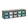 ECR4Kids Streamline 10 Cubby Tray Cabinet and 10 Scoop Front Bins, 2x5, Kids Furniture, Contemporary