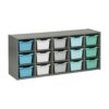 ECR4Kids Streamline 15 Cubby Tray Cabinet and 15 Scoop Front Bins, 3x5, Kids Furniture, Contemporary