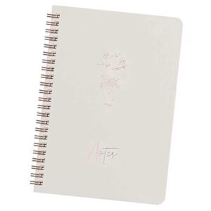 ECVGHD College Ruled Notebook with 120 Pages Wide Lined Twin-Wire Binding Journal Note Book for Writing Journaling 14.8x21cm Paper Journal
