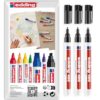 edding 400 Permanent Marker Pen Fine Tip Waterproof Refillable Black 3 Pack