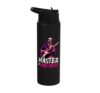 Edgar Allen Poe Undead Playing Guitar Master of Macabre Goth Stainless Steel Insulated Water Bottle