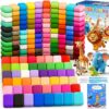 EDIFON Air Dry Clay,158-Color Foam Magic Modeling Clay for Kids DIY Crafts