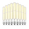Edison Light Bulbs Dimmable E26 6W Equal 80 Watt LED Bulbs Tubular 9 Pack