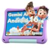 EDUAITABLET Kids Tablet 10 inch, Android 16 Tablet for Kids, 20GB RAM, 32GB ROM, 1TB Expandable Storage, Parental Controls, 6000mAh Battery, Dual Camera, Wi-Fi 6, BT 5.4, EVA Case (Purple)