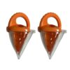Educational Beach Play Sand Funnel and Water Mixing Toy Set, Oranges, 2pcs