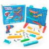 Educational Insights Design & Drill Marble Maze - STEM Building Toys for Kids, Marble Run Set with Electric Drill Toy, STEM Toys & Physics Games, Gifts for Boys and Girls Ages 5+