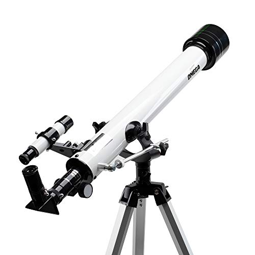Educational Insights GeoSafari Omega Refractor Telescope - 60 mm Beginner Telescope for Kids 8-12, High Powered Refractor Telescopes, Astronomical Telescopes for Stargazing and Planet Viewing