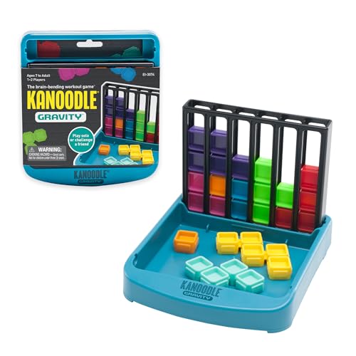 Educational Insights Kanoodle Gravity - 3D Brain Teaser Puzzles for Kids, Spatial Puzzle Games for Adults, Teens and Kids, Problem Solving Toys and Logic Puzzles, Single Player Games