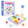 Educational Insights Pattern & Sequencing Wooden Board - Color Matching Toy for Kids, Fine Motor Kits, Sequence Board Games for Toddlers, Preschool Manipulatives, Ages 3+