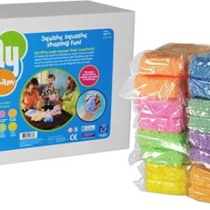 Educational Insights Playfoam Class Pack - Preschool Sensory Toys for Kids, Classroom Supplies, Moldable Squishy Modeling Foam, Fun Foam Slime for Kids 3-5, Sensory Bin Filler, Play Putty, 16 Pieces