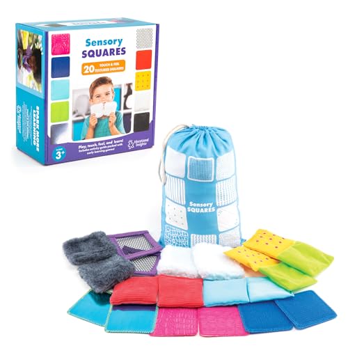 Educational Insights Sensory Squares - Sensory Toys for Toddlers, Textured Bean Bags for Classroom, Toddler Classroom Must Haves, Preschool and Kindergarten Learning Materials, Kids Ages 4+